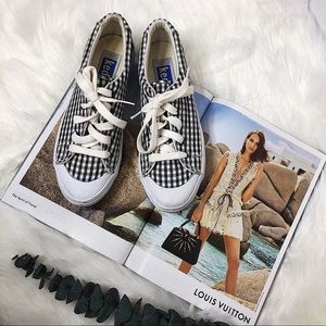 Keds Triple sole checkered plaid lace up sneakers
